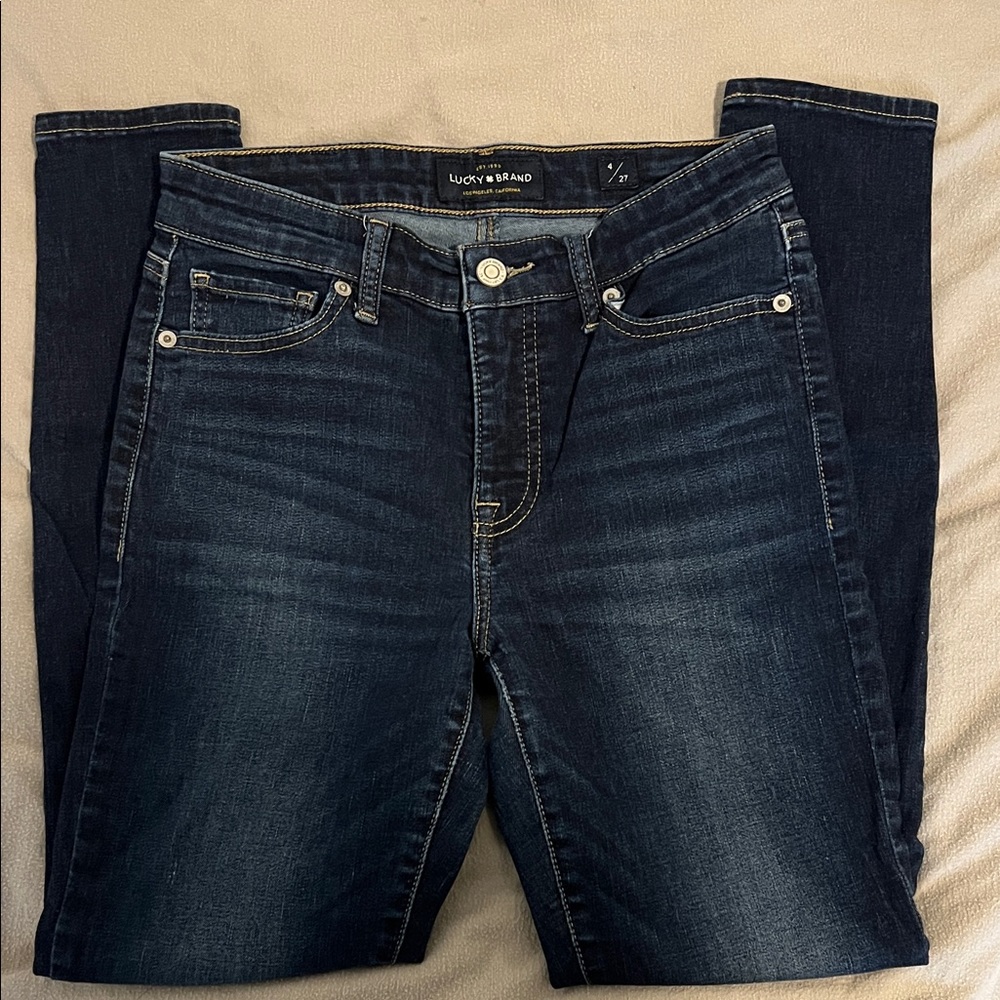 Lucky Brand Women's Deep Indigo Skinny Jeans